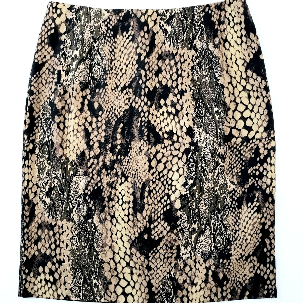 Harris/Wallace Snakeskin Pencil Skirt